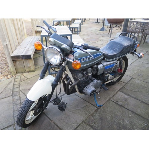 216 - A Suzuki GS850G 4 cylinder motorcycle - reg BJE 973V - first registered 1980, 849cc, last V5c issued... 