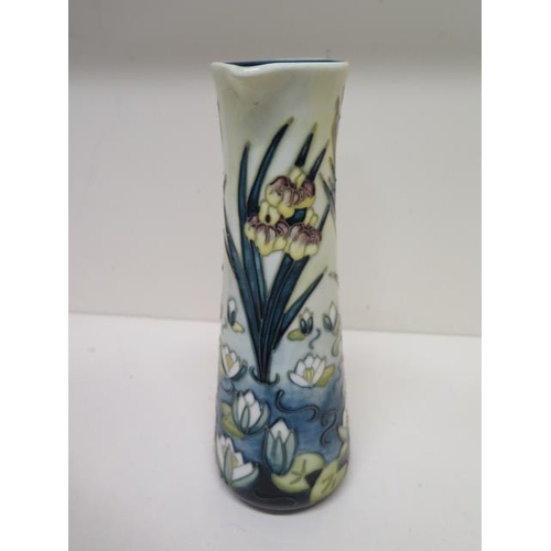 233C - A Moorcroft Lily and Bullrush single handle jug vase C05 - Height 24cm - good condition