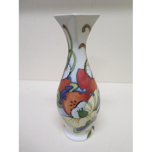 234B - A Moorcroft Collectors Club 2008 vase - Height 22cm - overall crazing, otherwise good