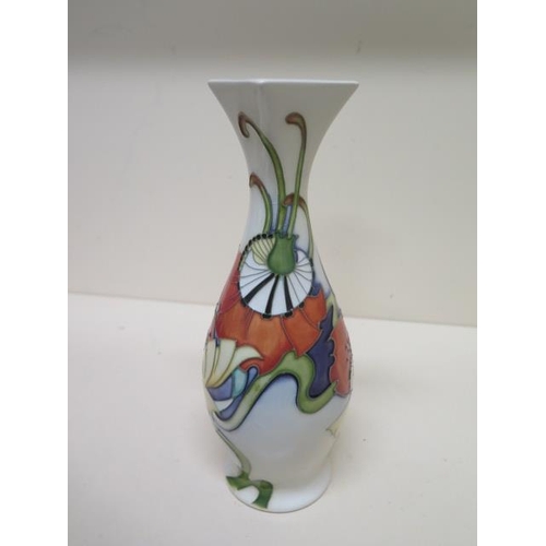 234B - A Moorcroft Collectors Club 2008 vase - Height 22cm - overall crazing, otherwise good