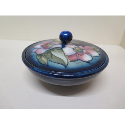 237 - A Moorcroft lidded bowl - Diameter 16cm