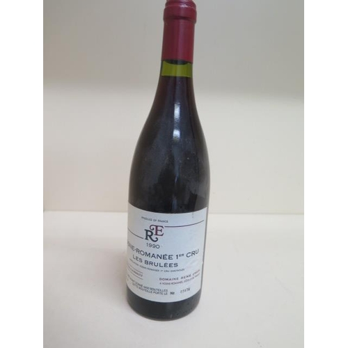 241C - A 1990 bottle of Domaine Reue Engel Vosne-Romanee 1er Cru les Brulees red wine no 03436 - level/seal... 