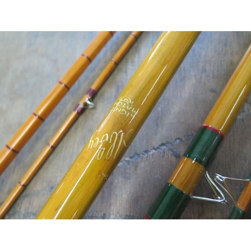 257 - Four case fishing rods - Palakona the R.G.B 2 piece, The Abbey 12ft light match Rd 3 piece, Thames D... 