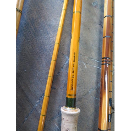 262 - An Allcocks Superb 2 piece split case rod restored by Watsons, an 11' Agutters Barbel 1 3/4tc 2 piec... 