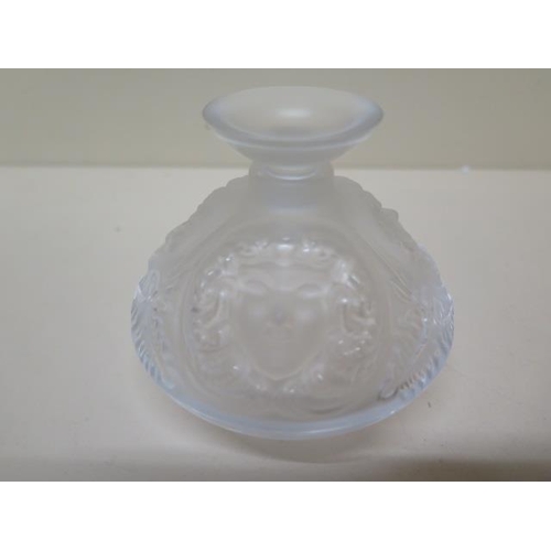 272 - A Lalique glass scent bottle - Height 8cm - in good condition, etched mark to base