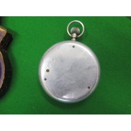 276 - A compensated pocket barometer with rotating outer dial, the dial signed W E Pain & Sons Cambridge -... 