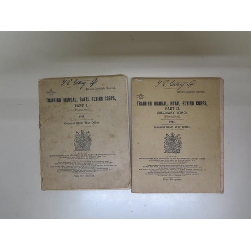 332 - Two 1914 Royal Flying Corps training manuals Part I and Part II