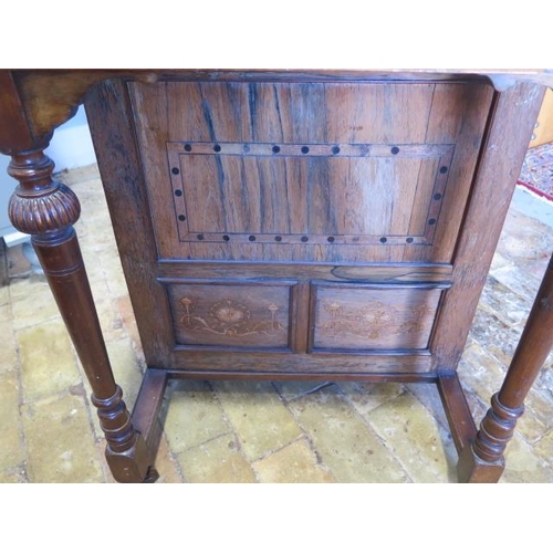 473 - A 19th century rosewood Davenport with a maple interior needing some restoration - Width 60cm x Heig... 