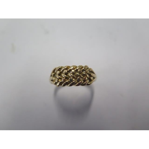 55 - An 18ct yellow gold ring size X - approx weight 6.2 grams