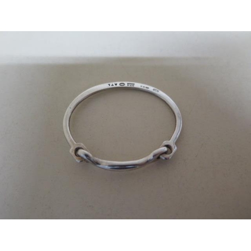 65 - A Georg Jensen 925 silver child's bangle A71 - 4.7cm external - approx weight 8.5 grams - good condi... 