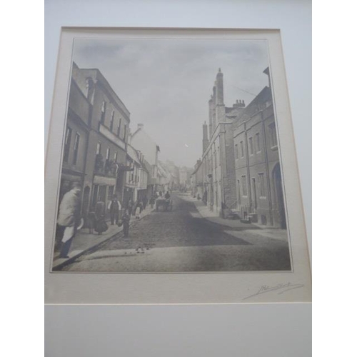 238 - An interesting signed 'Platinum' photograph of Magdalene Street, Cambridge 1860 by J Palmer Clarke f... 