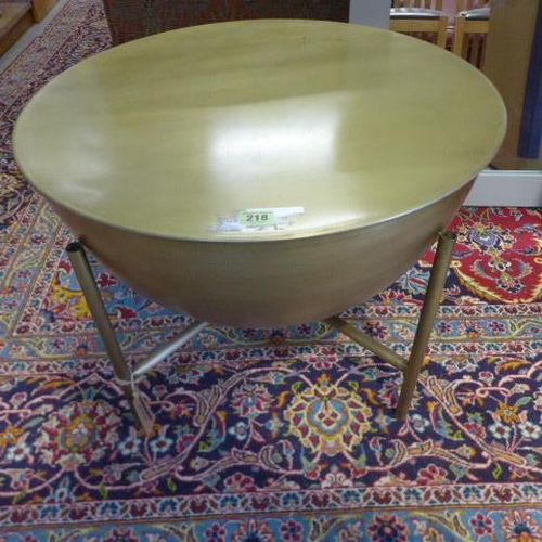218 - A brass style side table