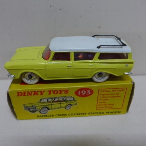 52 - Five Dinky toys American cars all boxed - Holden Special Edition 196, Buick Riviera 57/001, Chevrole... 