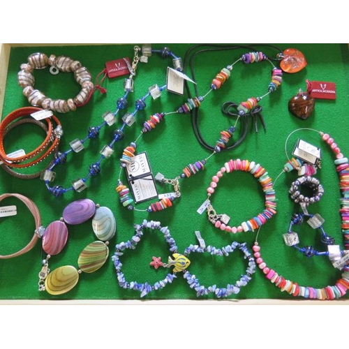 145 - An assortment of costume and other jewellery to include bracelets, necklaces and pendants - ex jewel... 