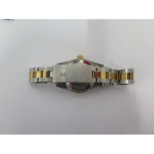 201 - A ladies Rolex bi metal oyster perpetual superlative chronometer 2000/2001 ladies bracelet wristwatc... 