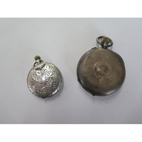 228 - A silver Fattorini ladies pocket watch - running, and a 'The Bedford' silver pocket watch - 50mm cas... 