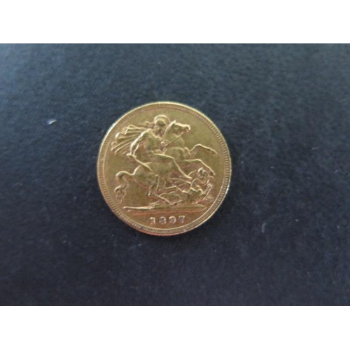 254A - A Victorian gold half sovereign dated 1897