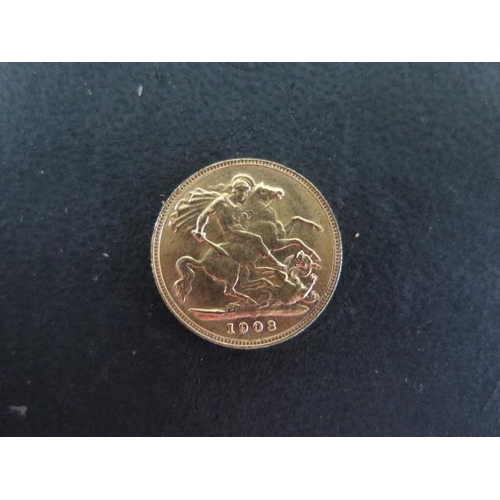 259 - A Edward VII gold half sovereign dated 1903