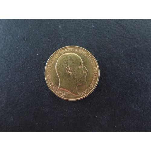 259A - A Edward VII gold half sovereign dated 1907