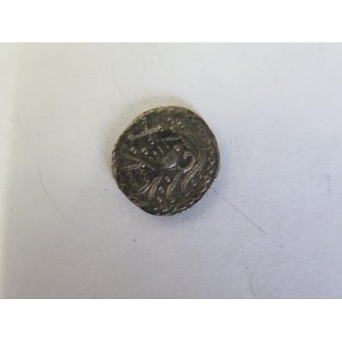 261 - A Saxon silver Sceatta 710-716 Aethelbald of Mercia Quadruped Type Q 2nd series - 11.7mm - approx we... 