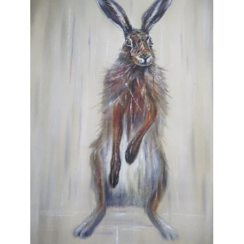 413 - Paul Tavenor signed Limited Edition print of a Hare entitled 
