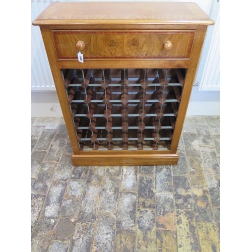 588 - A new oak 36 bottle wine rack with a drawer made by a local craftsman to a high standard - Height 92... 