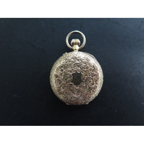 231 - An 18ct gold top wind pocket watch - 31mm case - not currently running, base metal dust cover, appro... 