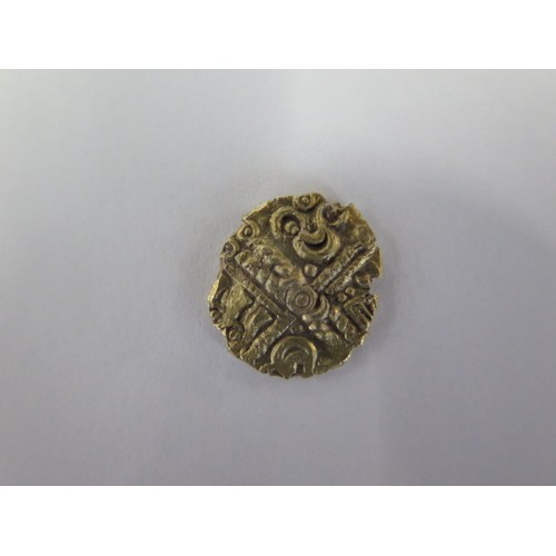 262B - A gold Quarter Stater - 13mm - approx 1.2 grams