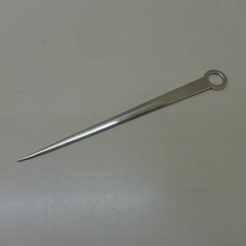 107 - A silver skewer letter opener Sheffield 1964/65 FH - Length 21cm - approx weight 1.6 troy oz - gener... 