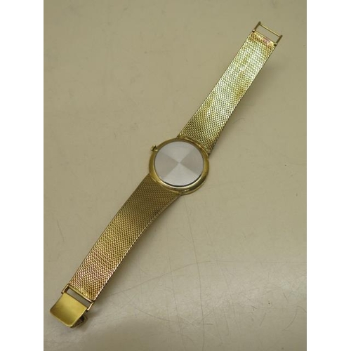 220 - A Longines gold plated manual wind wristwatch with later added 14ct gold bracelet strap - 33mm case ... 