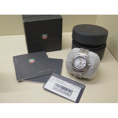 238 - A Tag Heuer 2002 stainless steel Professional date quartz wristwatch - 35mm rotating bezel with box,... 