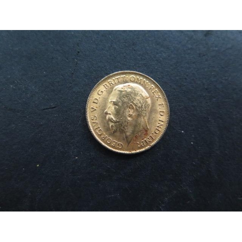 243 - A George V gold half sovereign dated 1914