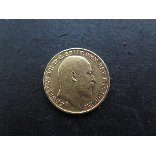 254 - An Edward VII gold half sovereign dated 1902