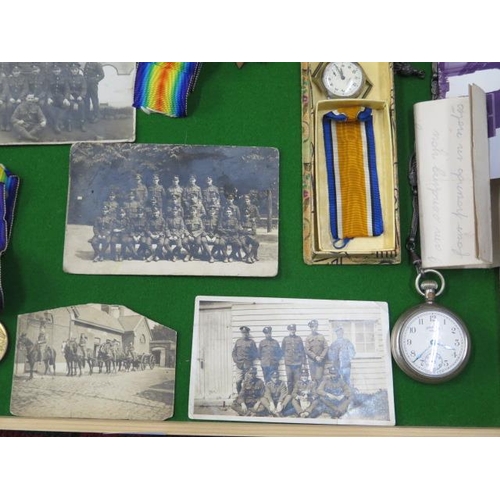 300 - Two pairs of WWI Family Medals 1914-1918 and War Civilisation Medal to L-45384 DVR W Inwood RA and 1... 