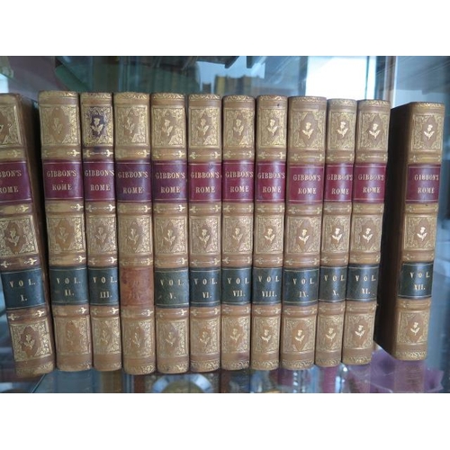 345 - Two volumes of Gibbons Rome New Edition 1807, three volumes of MacAulay's Essays 1843,  six volumes ... 