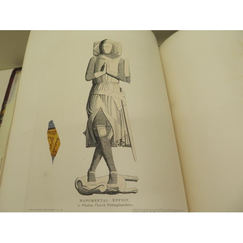 393 - The Monumental Effigies of Great Britain CA Stothard 1817 published by J McCreery with coloured plat... 