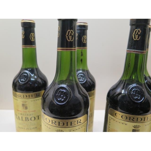 400 - Eight bottles of Chateau Talbot Cordier Grand Cru Classe Saint-Julien red wine 1975 - levels to base... 