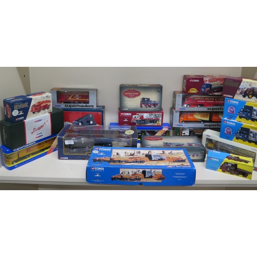 403 - A collection of 20 boxed Corgi lorries and trucks