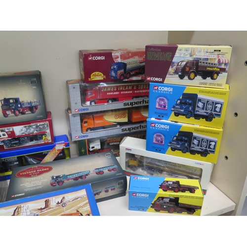 403 - A collection of 20 boxed Corgi lorries and trucks