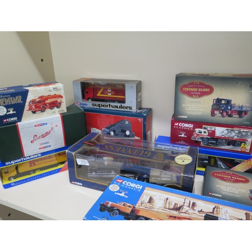 403 - A collection of 20 boxed Corgi lorries and trucks