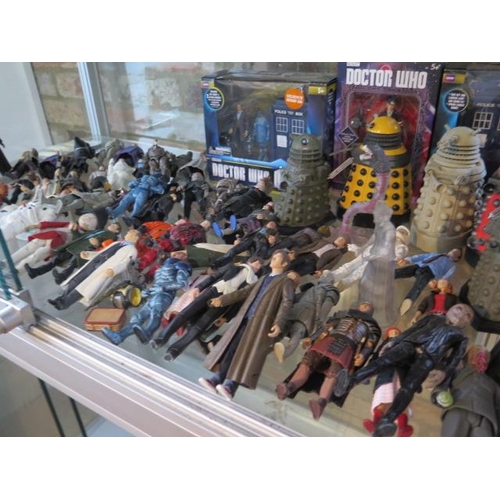 415 - A collection of Dr Who figures - please see images for vendors list