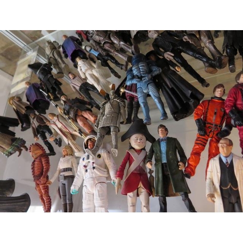 415 - A collection of Dr Who figures - please see images for vendors list