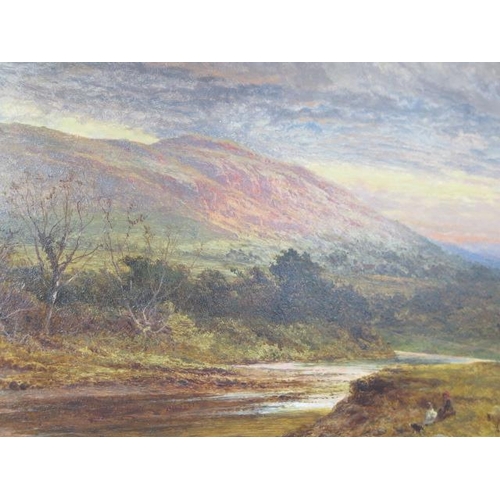 457 - An oil on board entitled verso Evening at Llandulas, North BW Leader with stencil 6S2M - in an ornat... 