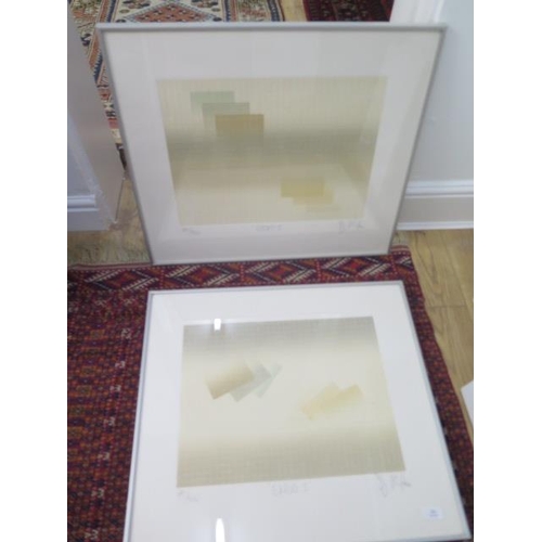 464 - A pair of prints entitled Endo I dated 83 number 75/100