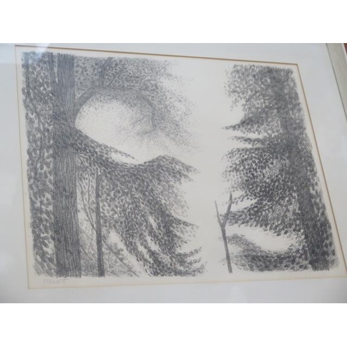 469 - A proof etching Hemming 1987 entitled Abigail's Wedding - frame size 70cm x 62cm and a Vellacolt ske... 