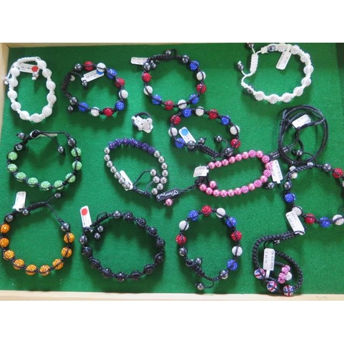 185 - Assorted costume jewellery and other jewellery to include a selection of coloured stone bracelets, r... 