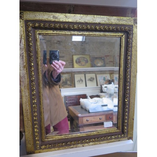 704 - A gilt wall mirror - 56cm x 47cm