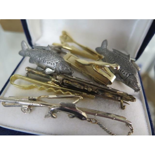 189 - A large collection of cufflinks and tie bars