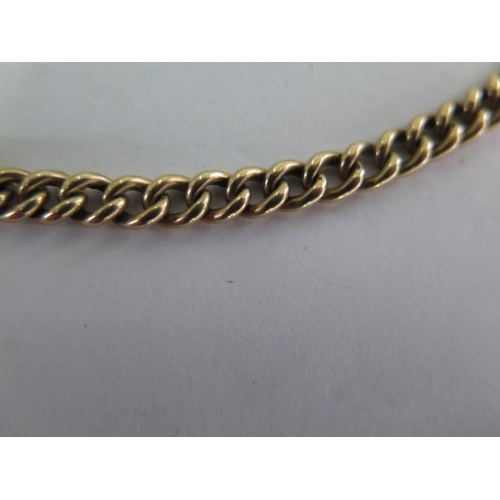 2 - A 9ct yellow gold double Albert watch chain with a 9ct compass fob - Length 39cm - approx weight 32.... 