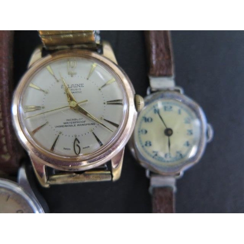 275 - Six assorted wristwatches and two pocket watches and an unusual hidden dial watch - not running